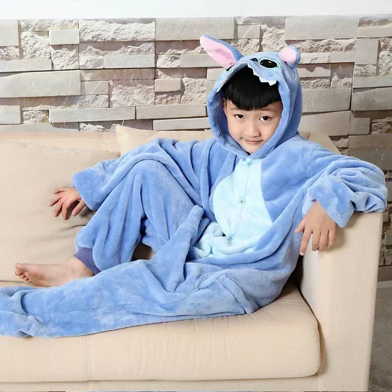 Stitch Onesie - Komfortabel og Praktisk til Sovetid