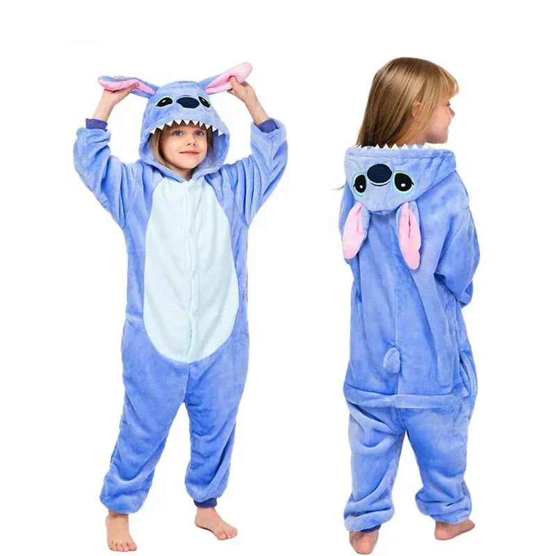 Stitch Onesie - Komfortabel og Praktisk til Sovetid