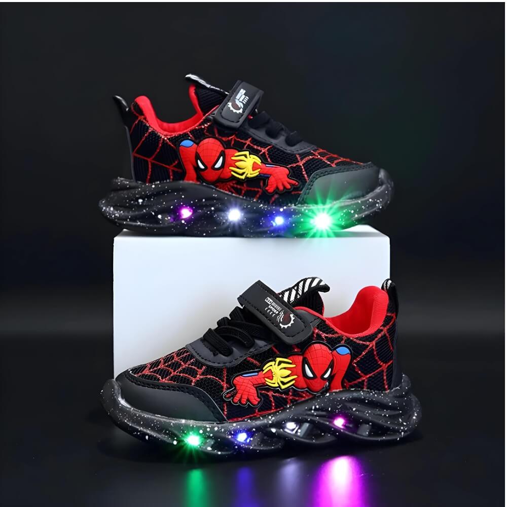 Superhelt LED Sneaker - Seje sko med lys til børn