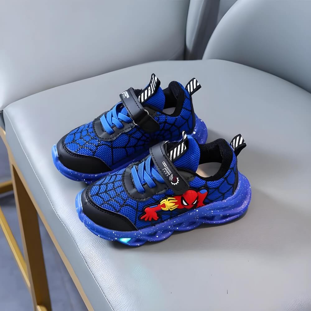 Superhelt LED Sneaker - Seje sko med lys til børn