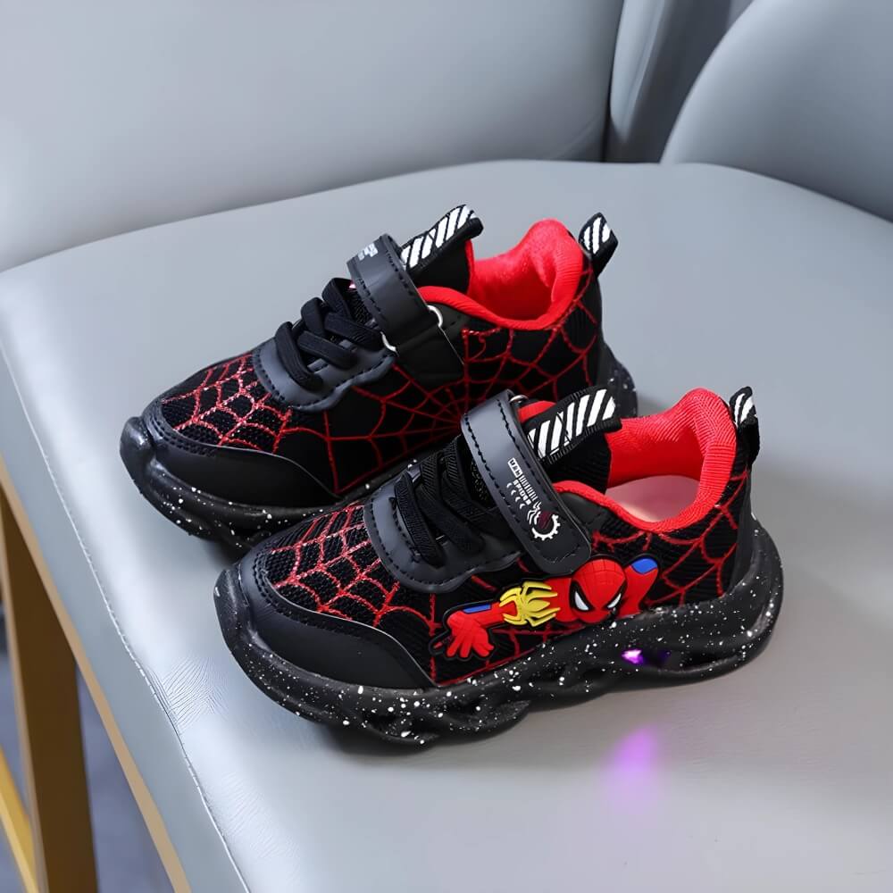 Superhelt LED Sneaker - Seje sko med lys til børn