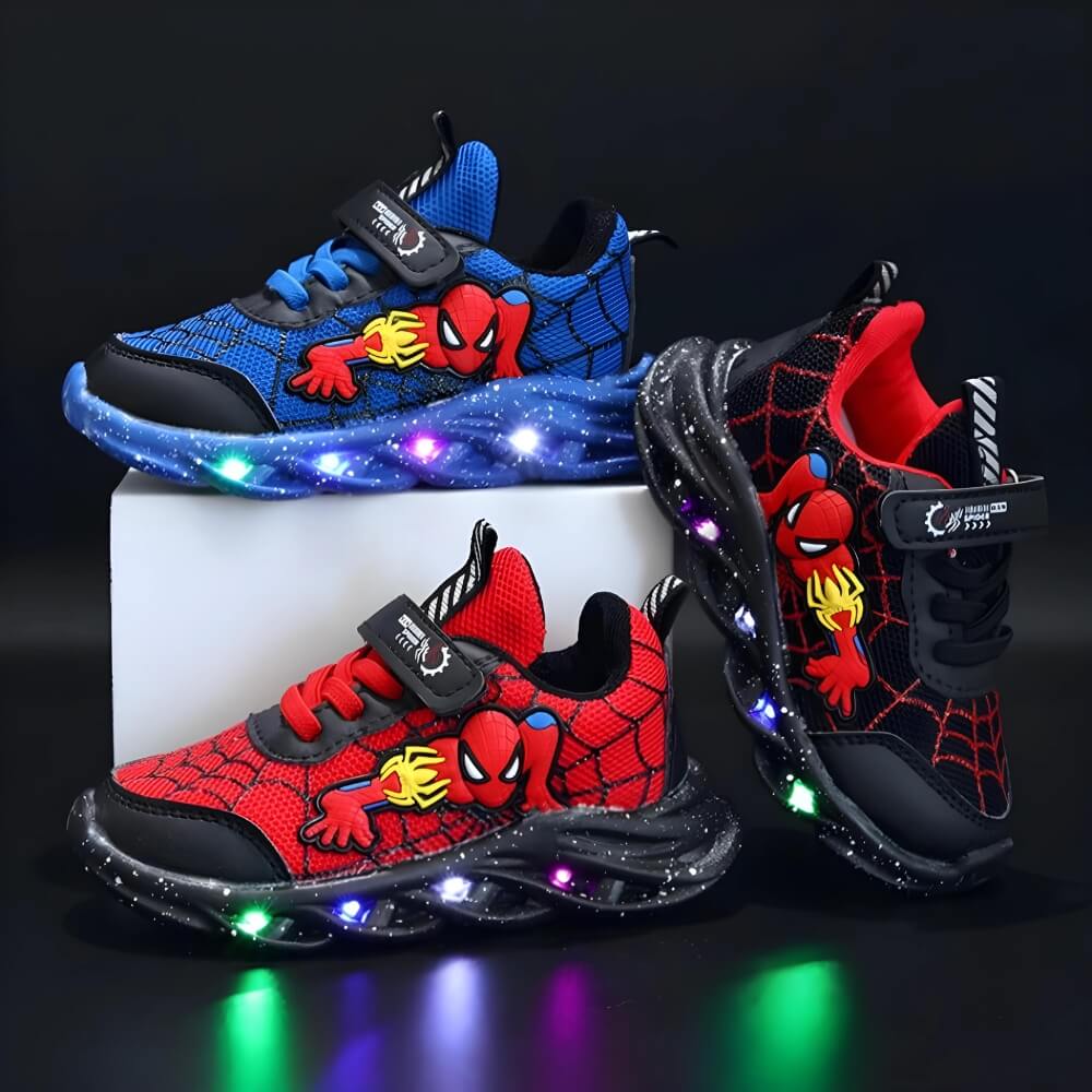 Superhelt LED Sneaker - Seje sko med lys til børn