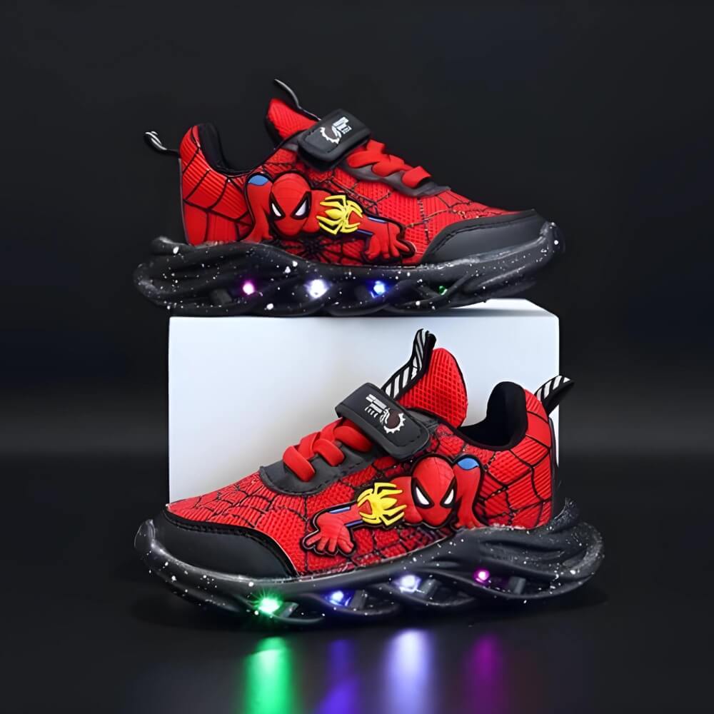 Superhelt LED Sneaker - Seje sko med lys til børn